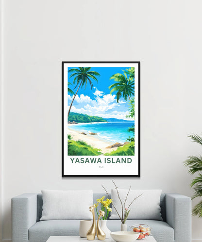 Yasawa Island Travel Poster