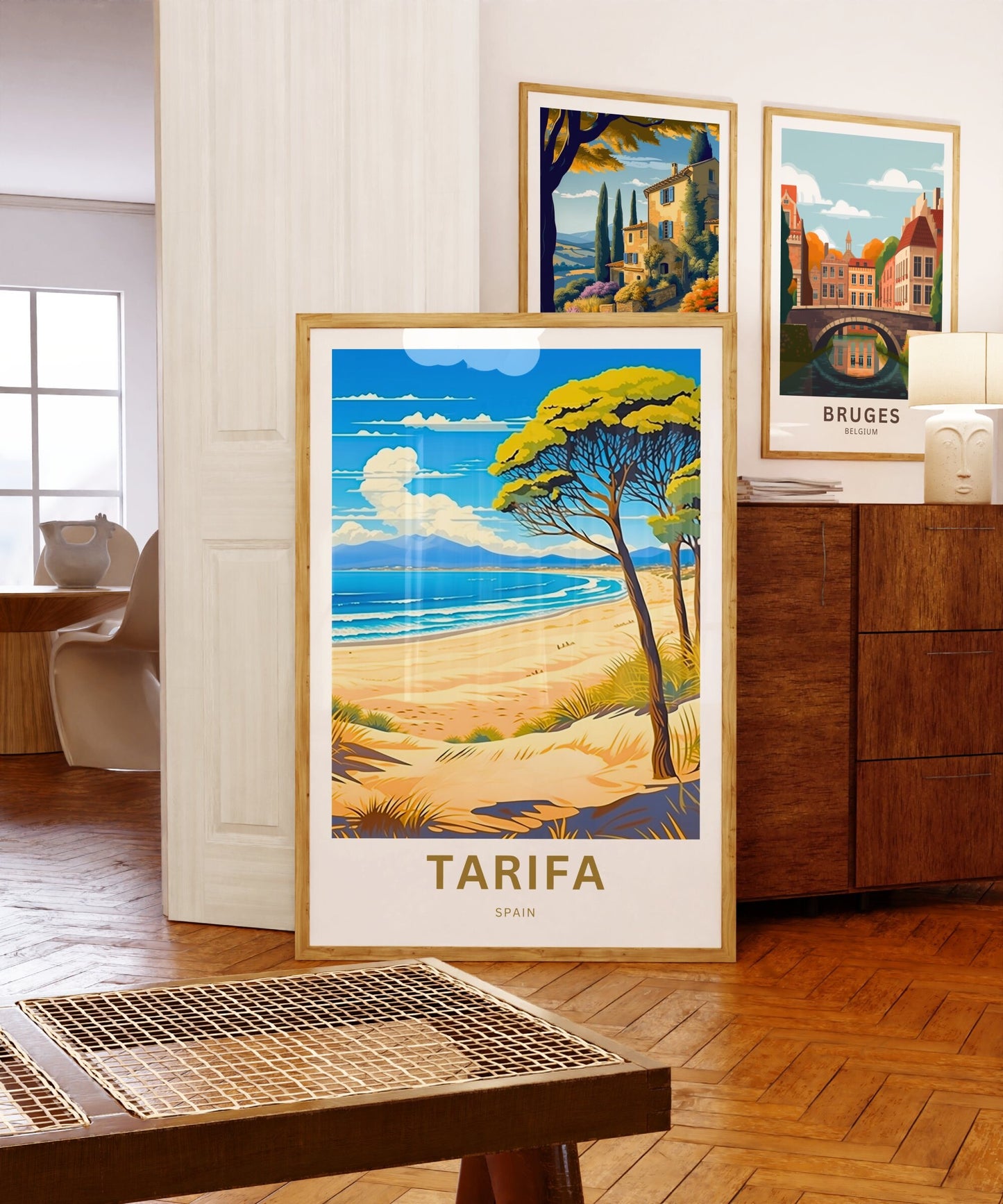 Tarifa Travel Print - Tarifa Travel poster, Spain Wall Art, Wall Decor, Framed present, Gift Spain Present - TravelTreasureCo