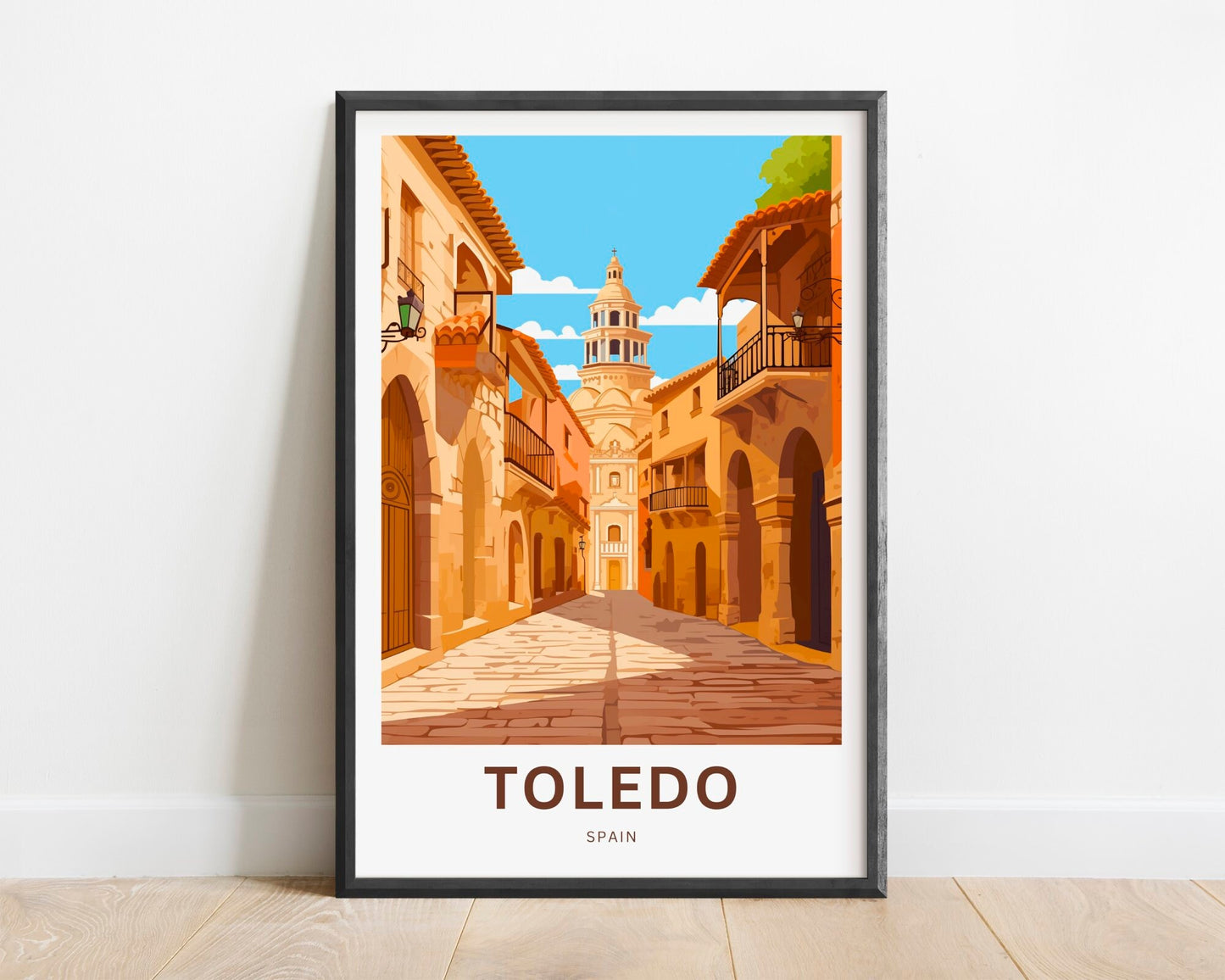 Toledo Travel Print - Toledo poster, Spain Wall Art, Wall Decor, Framed present, Gift Spain Present - TravelTreasureCo