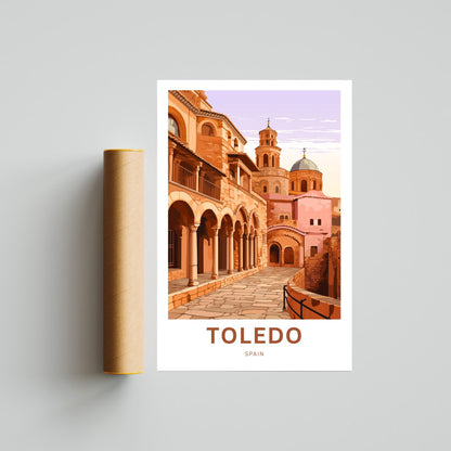 Toledo Travel Print - Toledo poster, Spain Wall Art, Wall Decor, Framed present, Gift Spain Present - TravelTreasureCo