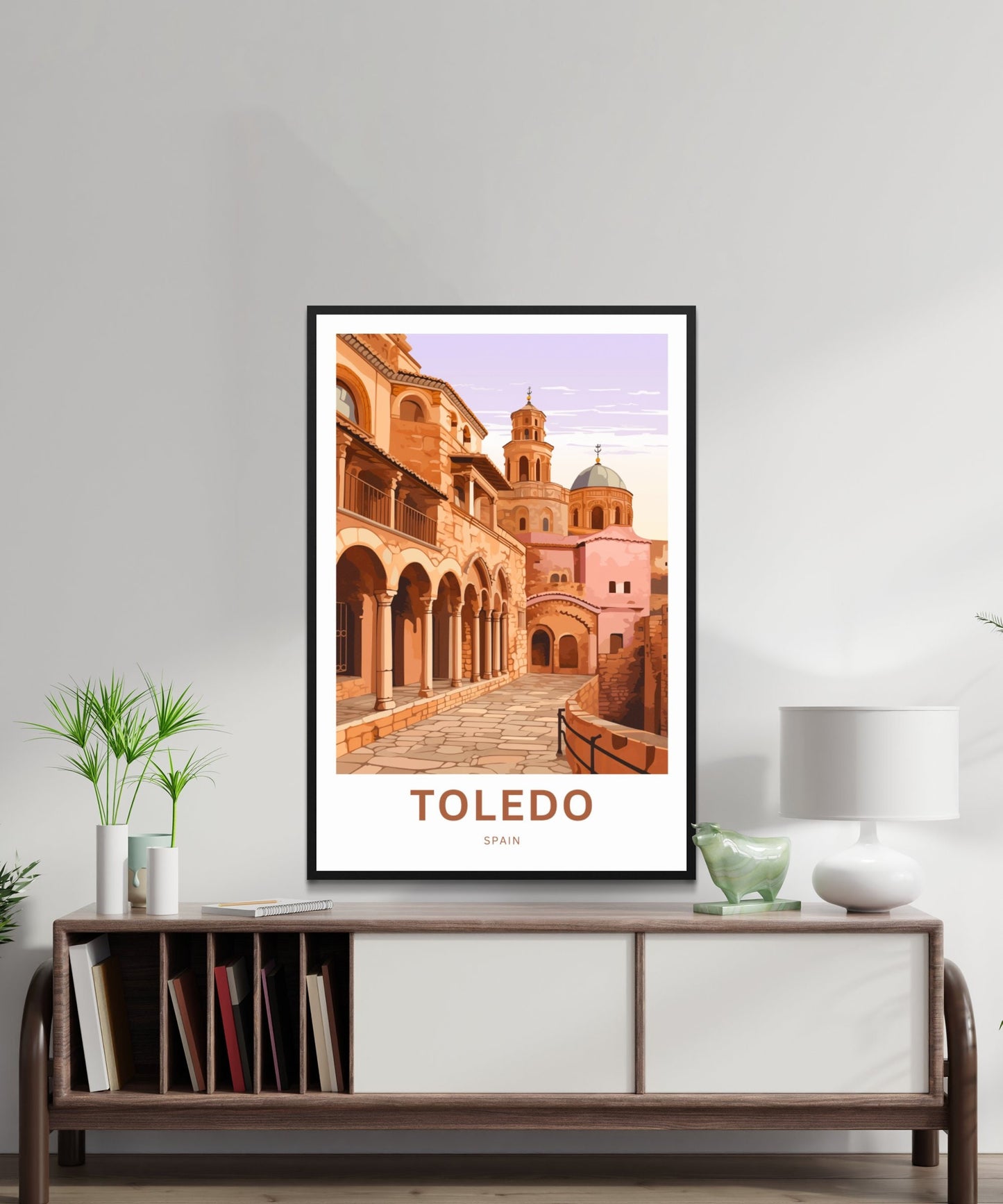 Toledo Travel Print - Toledo poster, Spain Wall Art, Wall Decor, Framed present, Gift Spain Present - TravelTreasureCo