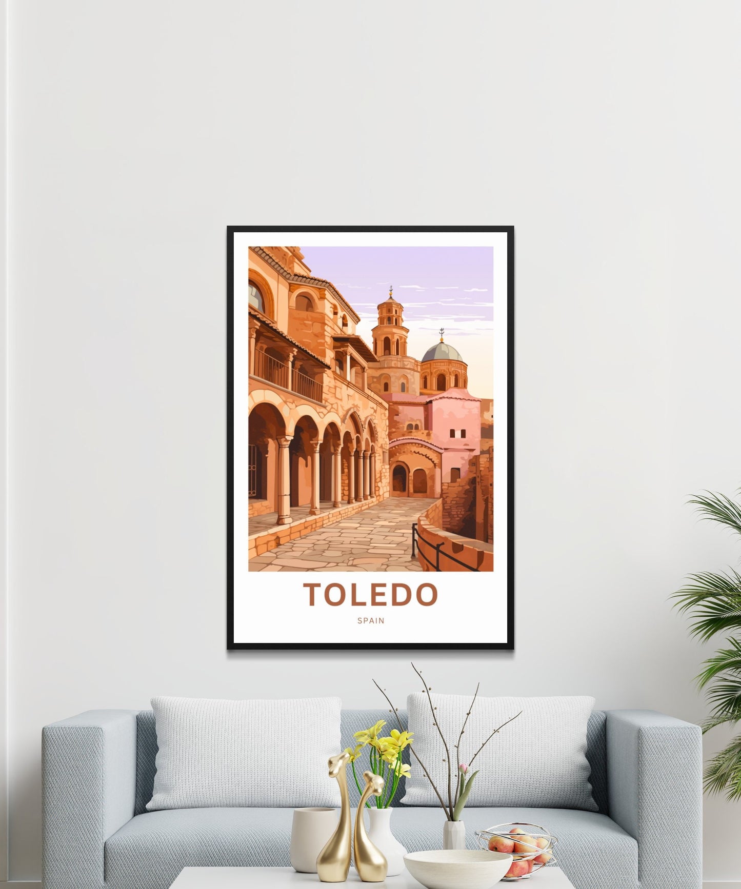 Toledo Travel Print - Toledo poster, Spain Wall Art, Wall Decor, Framed present, Gift Spain Present - TravelTreasureCo