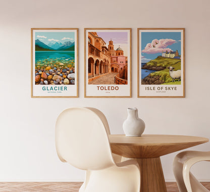 Toledo Travel Print - Toledo poster, Spain Wall Art, Wall Decor, Framed present, Gift Spain Present - TravelTreasureCo