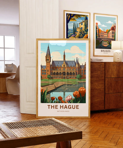 The Hague Travel Poster