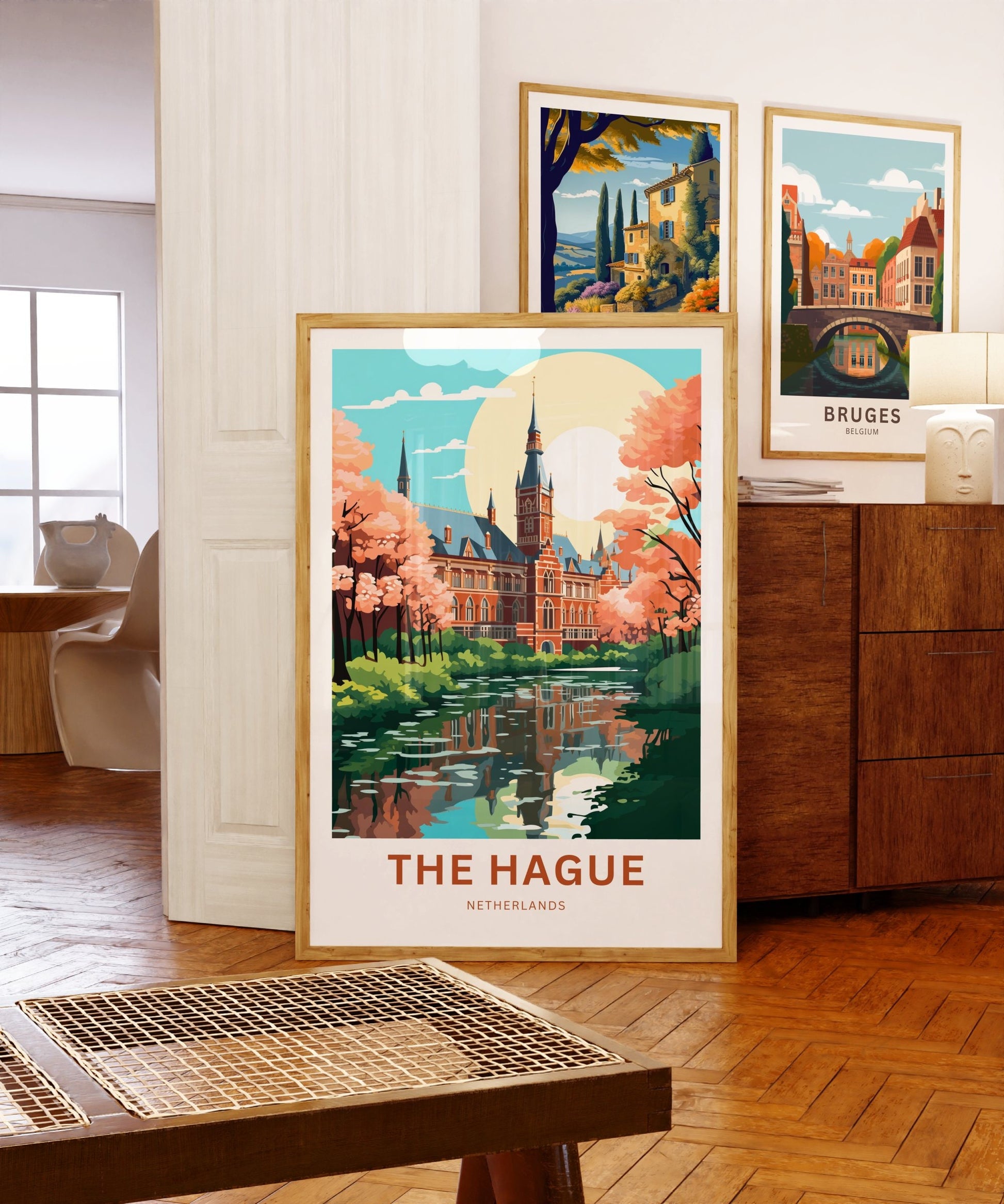 The Hague Travel Print - The Hague poster, Netherlands Wall Art, Framed present, Gift Netherlands Present - TravelTreasureCo