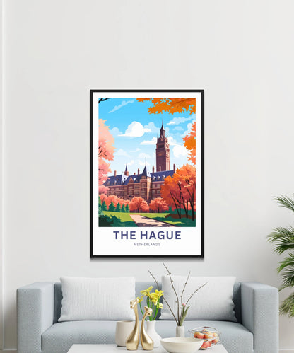 The Hague Travel Poster