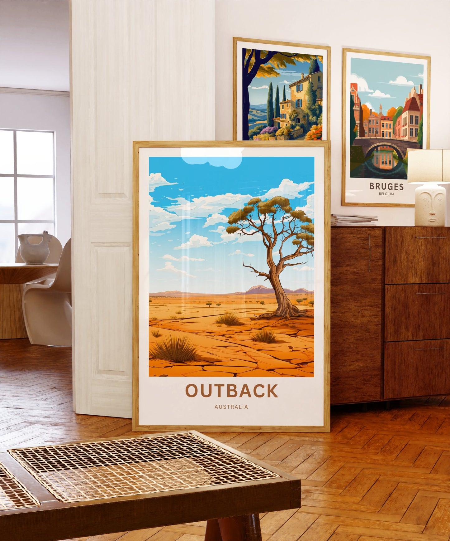 Outback Travel Print - Outback Travel poster, Australia Wall Art, Wall Decor, Gift Australia Present, Custom Text - TravelTreasureCo