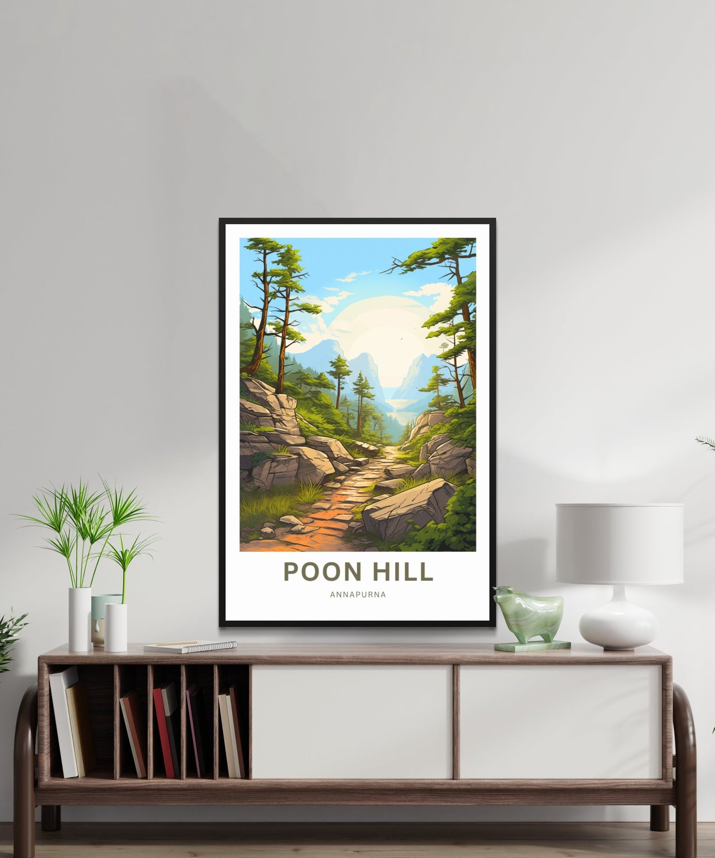 Poon Hill Travel Print - Poon Hill poster, Annapurna Wall Art, Wall Decor, Framed present, Gift Nepal Present - TravelTreasureCo