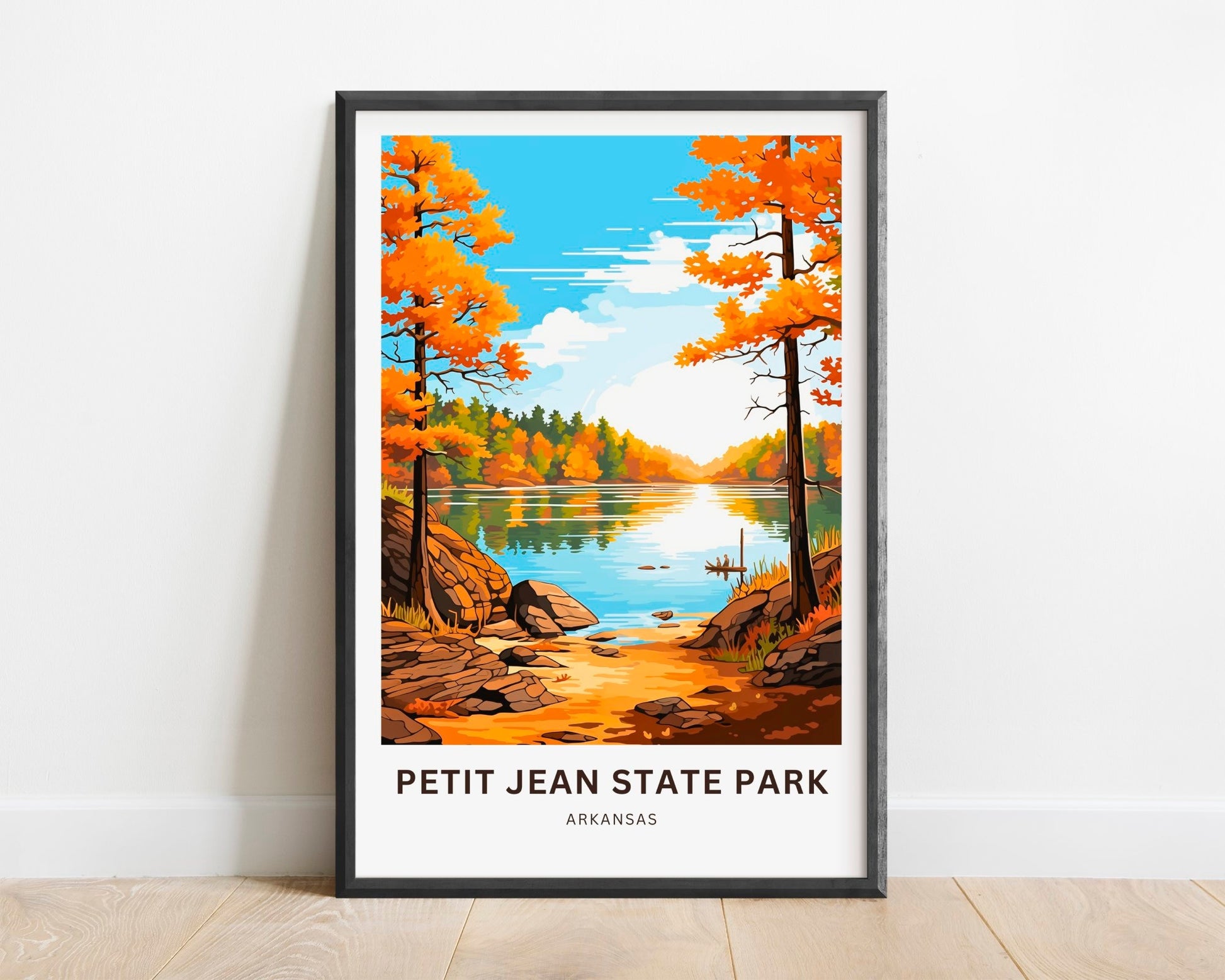 Petit Jean State Park Travel Print - Petit Jean State Park poster, Arkansas Wall Art, Framed present,Arkansas Gift Art, Customized Your Text - TravelTreasureCo