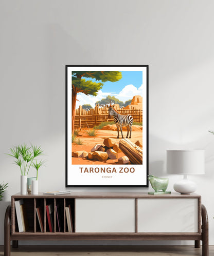 Taronga Zoo Travel Print - Taronga Zoo poster, Sydney Wall Art, Framed present, Gift Australia Present - TravelTreasureCo