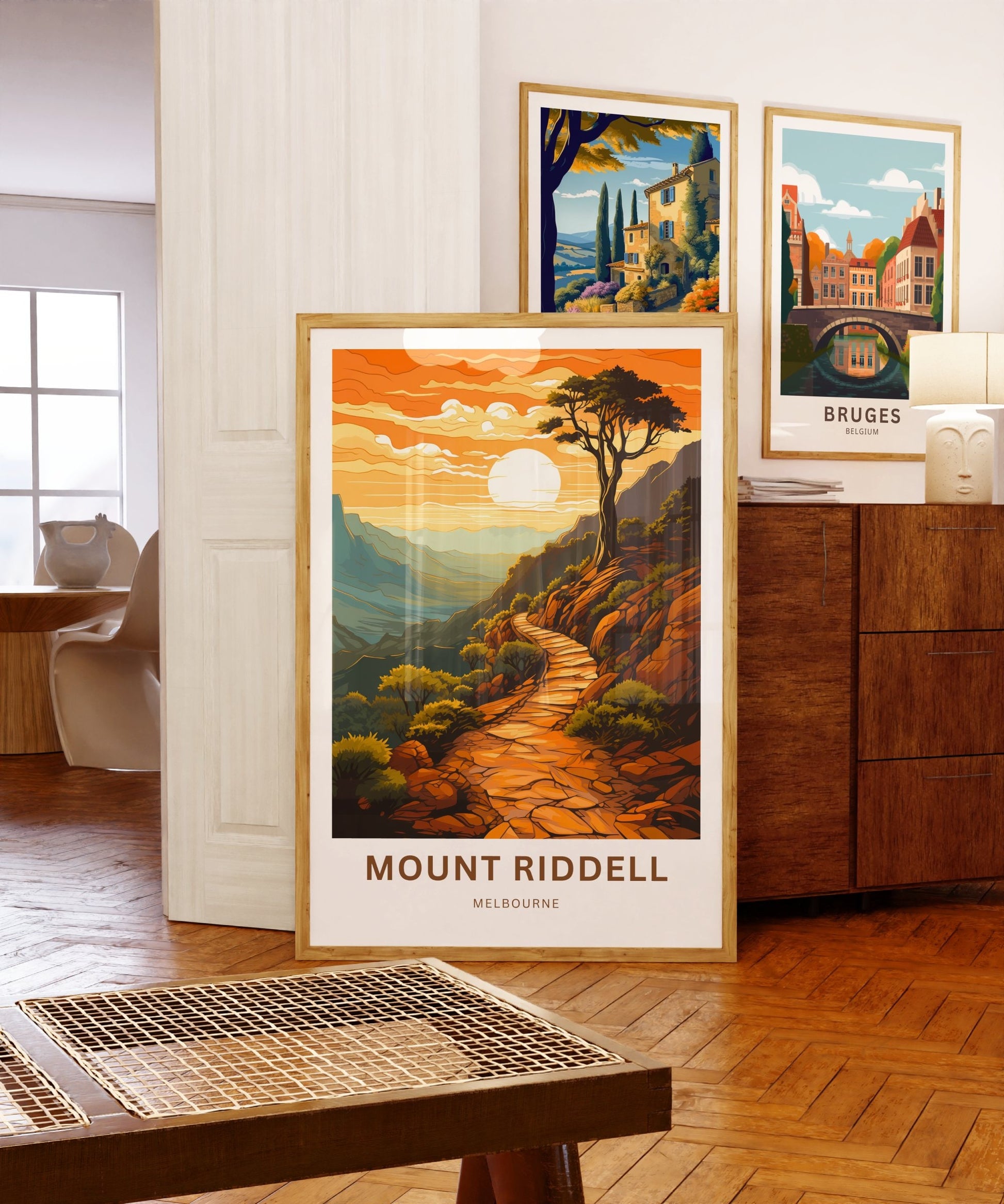 Mount Riddell Travel Print - Mount Riddell poster, Melbourne Wall Art, Framed present, Gift Australia Present - TravelTreasureCo