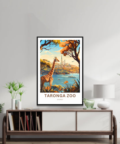 Taronga Zoo Travel Print - Taronga Zoo poster, Sydney Wall Art, Framed present, Gift Australia Present - TravelTreasureCo