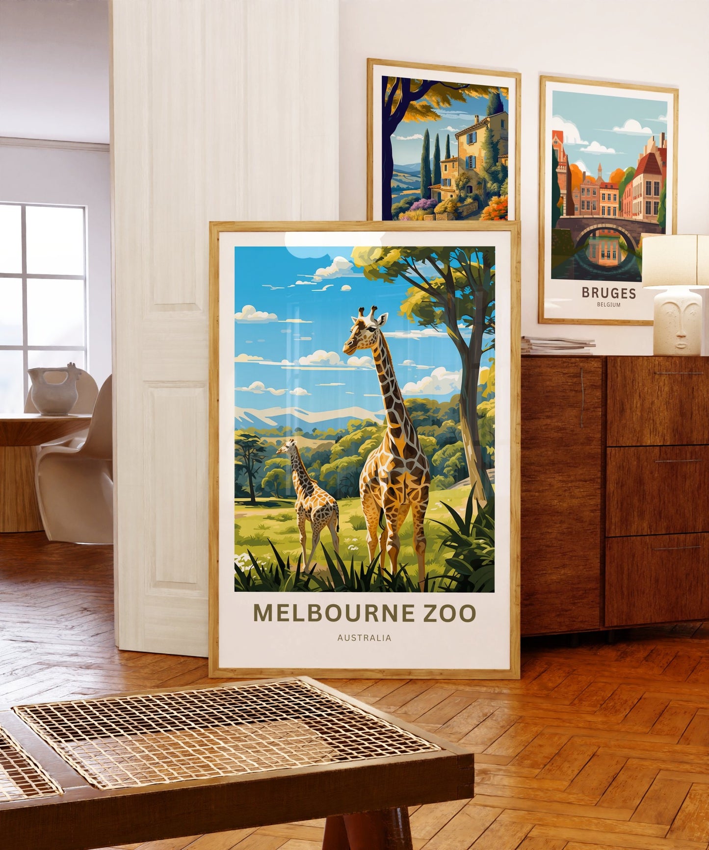 Melbourne Zoo Travel Print - Melbourne Zoo poster, Melbourne Wall Art, Framed present, Gift Australia Present - TravelTreasureCo