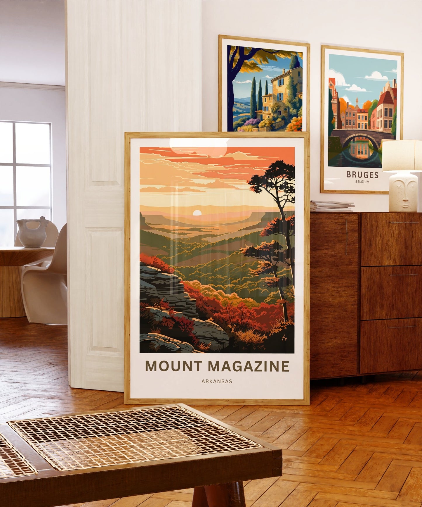 Mount Magazine Travel Print- Mount Magazine poster, Arkansas Wall Art, Framed present, Gift Arkansas Present, Customize Your Text - TravelTreasureCo