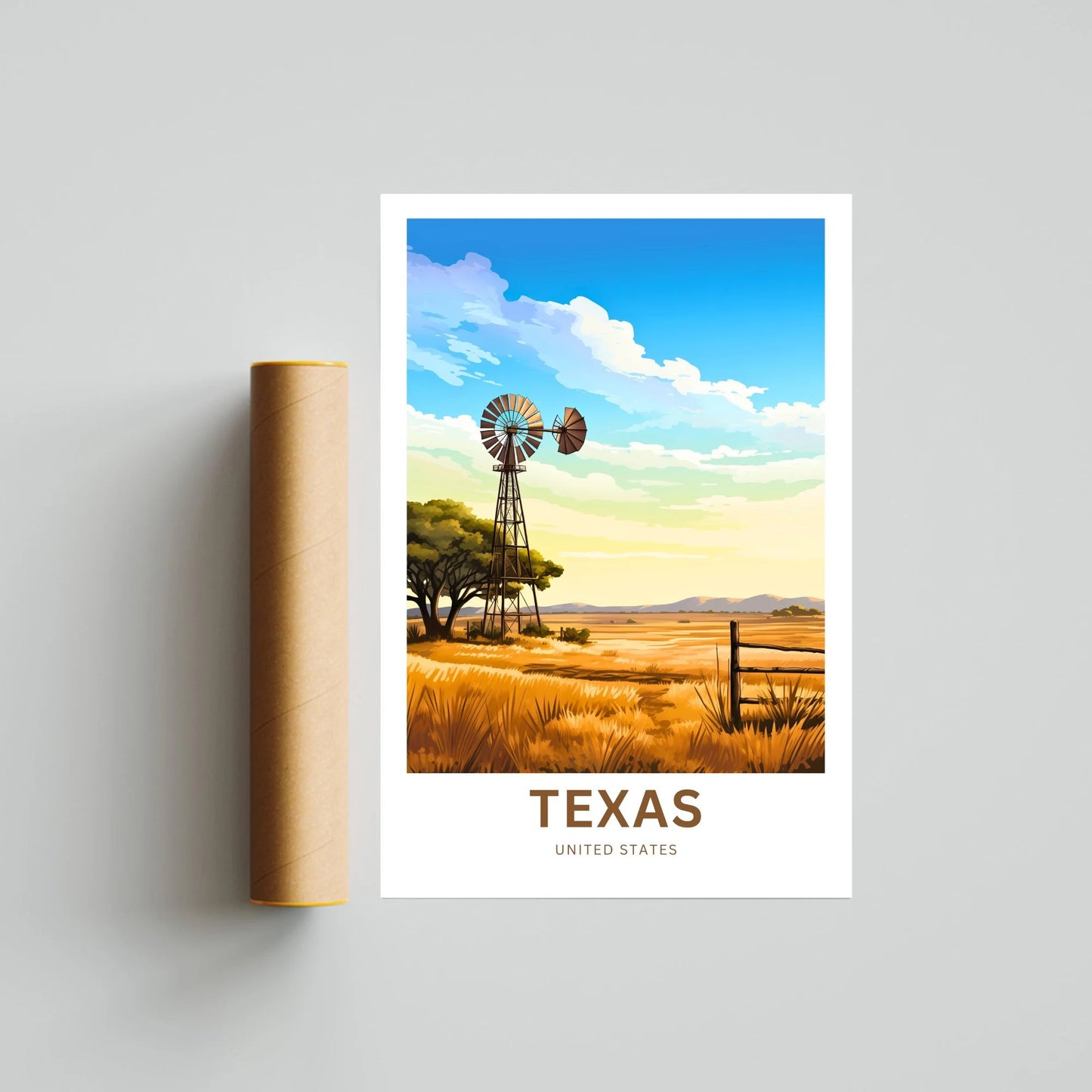 Texas Travel Poster