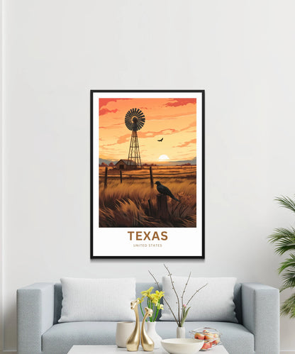 Texas Travel Poster