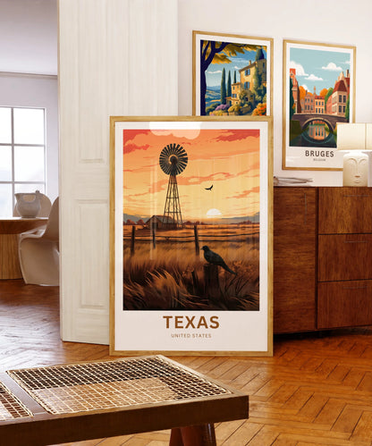 Texas Travel Poster