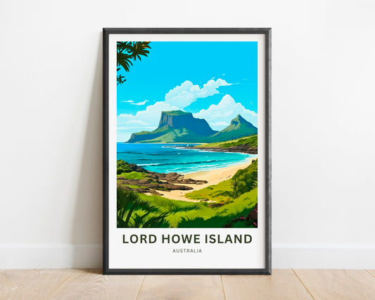 Lord Howe Island Travel Poster - Lord Howe Island poster - TravelTreasureCo