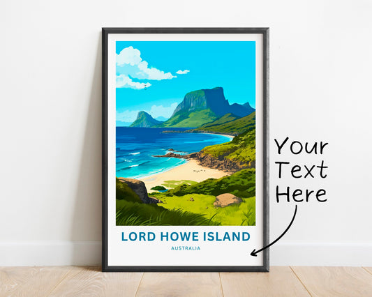Lord Howe Island Travel Poster - Lord Howe Island poster - TravelTreasureCo