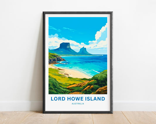 Lord Howe Island Travel Poster - Lord Howe Island poster - TravelTreasureCo