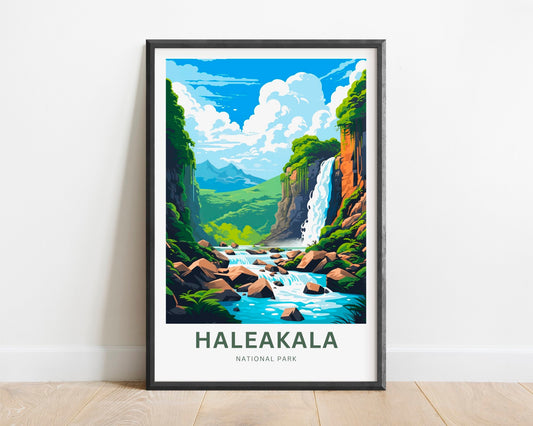 Haleakalā Travel Print - Haleakalā Hawaii poster, Hawaii Wall Art, Framed present, Gift United States Present - TravelTreasureCo