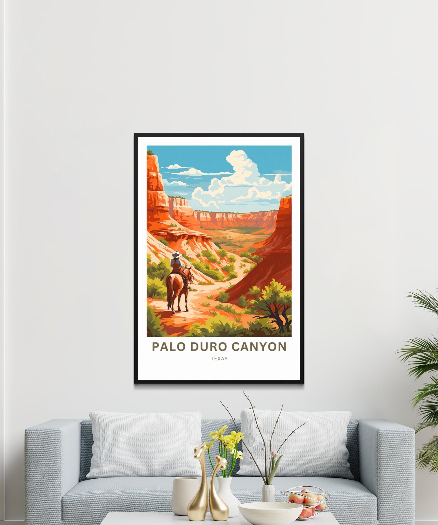 Palo Duro Canyon Travel Print - Palo Duro Canyon poster, State Park Wall Art, Texas Framed present, Gift United States Present, Custom Text - TravelTreasureCo