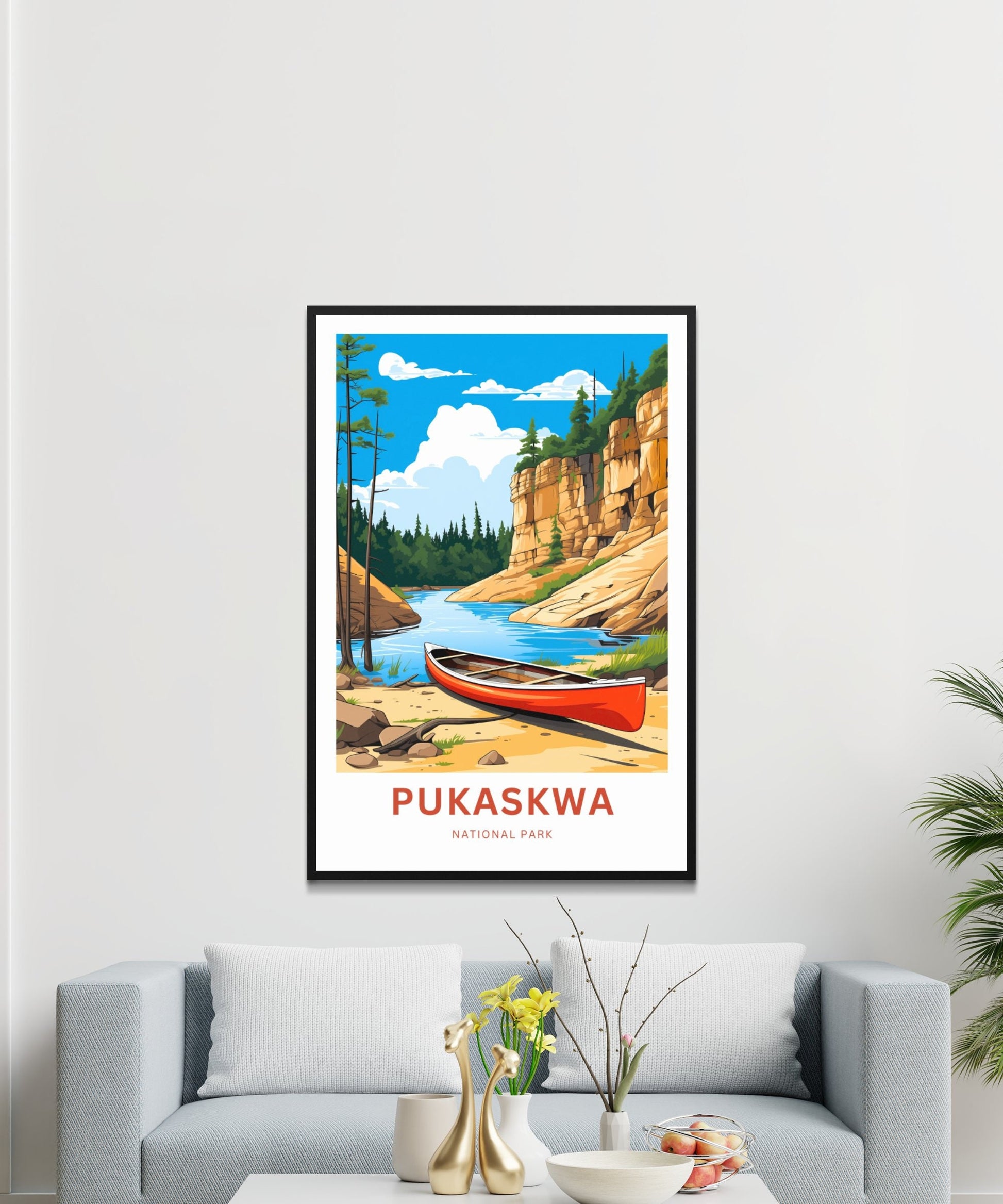 Pukaskwa National Park Travel Print - Pukaskwa National Park poster, Canada Wall Art, Framed present, Gift Canada Present - TravelTreasureCo