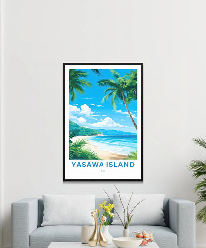 Yasawa Island Travel Poster