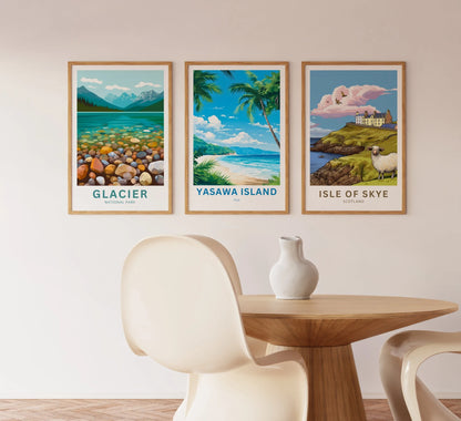 Yasawa Island Travel Poster