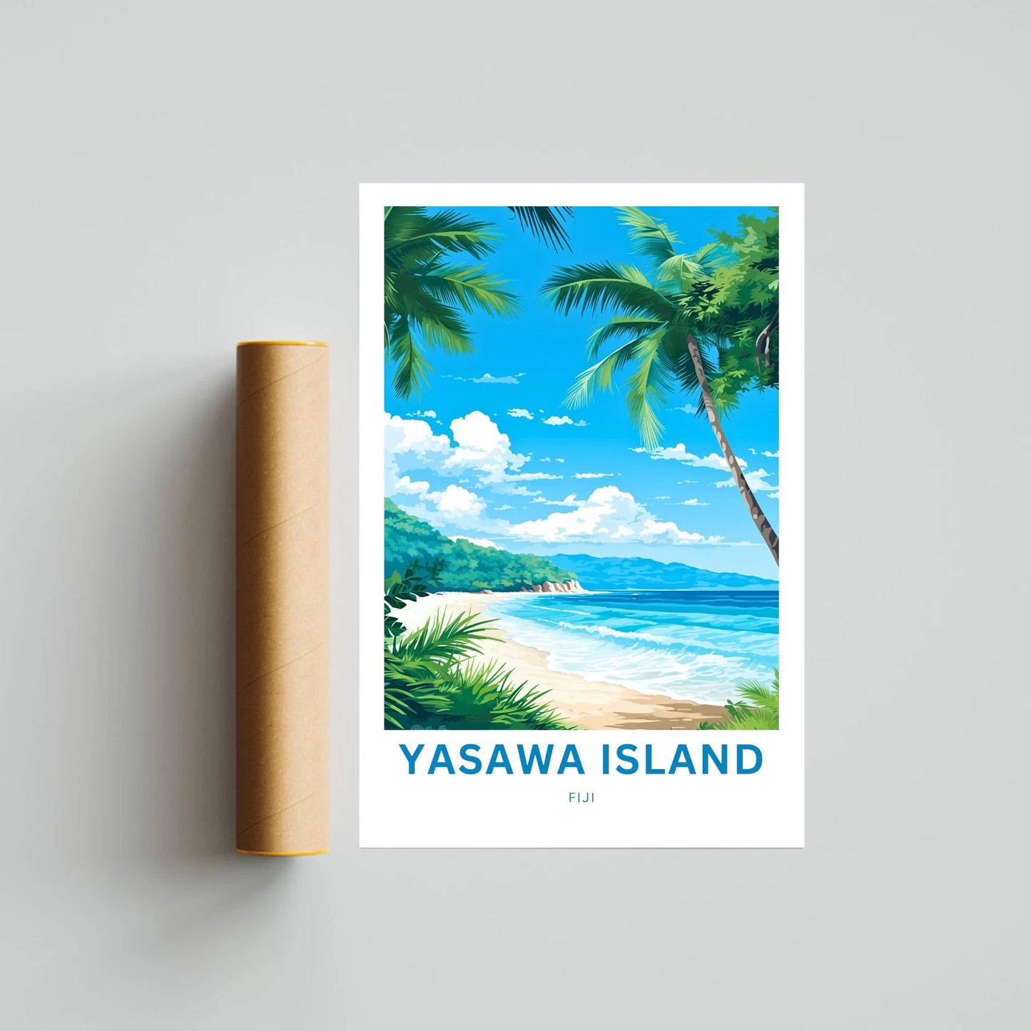 Yasawa Island Travel Poster