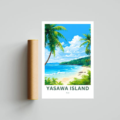 Yasawa Island Travel Poster