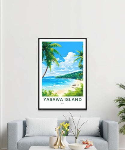 Yasawa Island Travel Poster