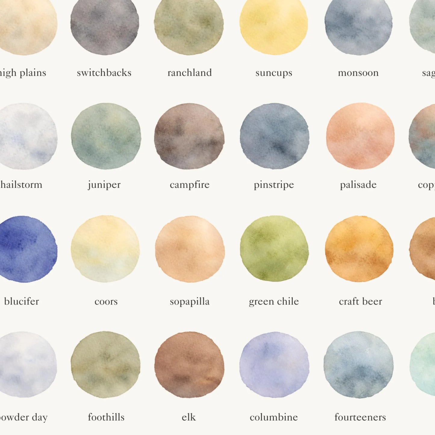 The Colors of Colorado - Watercolor Print