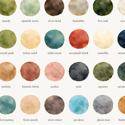 The Colors of Savannah – Watercolor