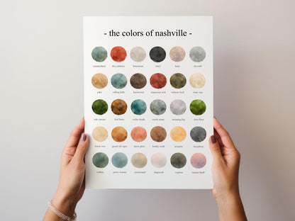 The Colors of Nashville – Watercolor