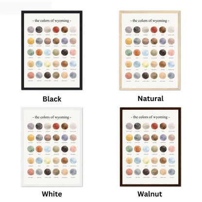 The Colors of Wyoming - Watercolor Print