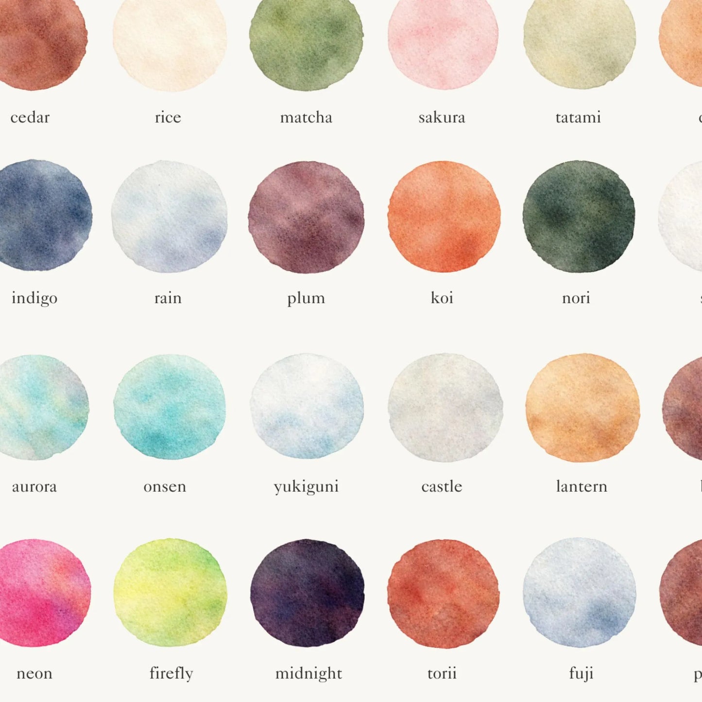The Colours of Japan - Watercolor Print