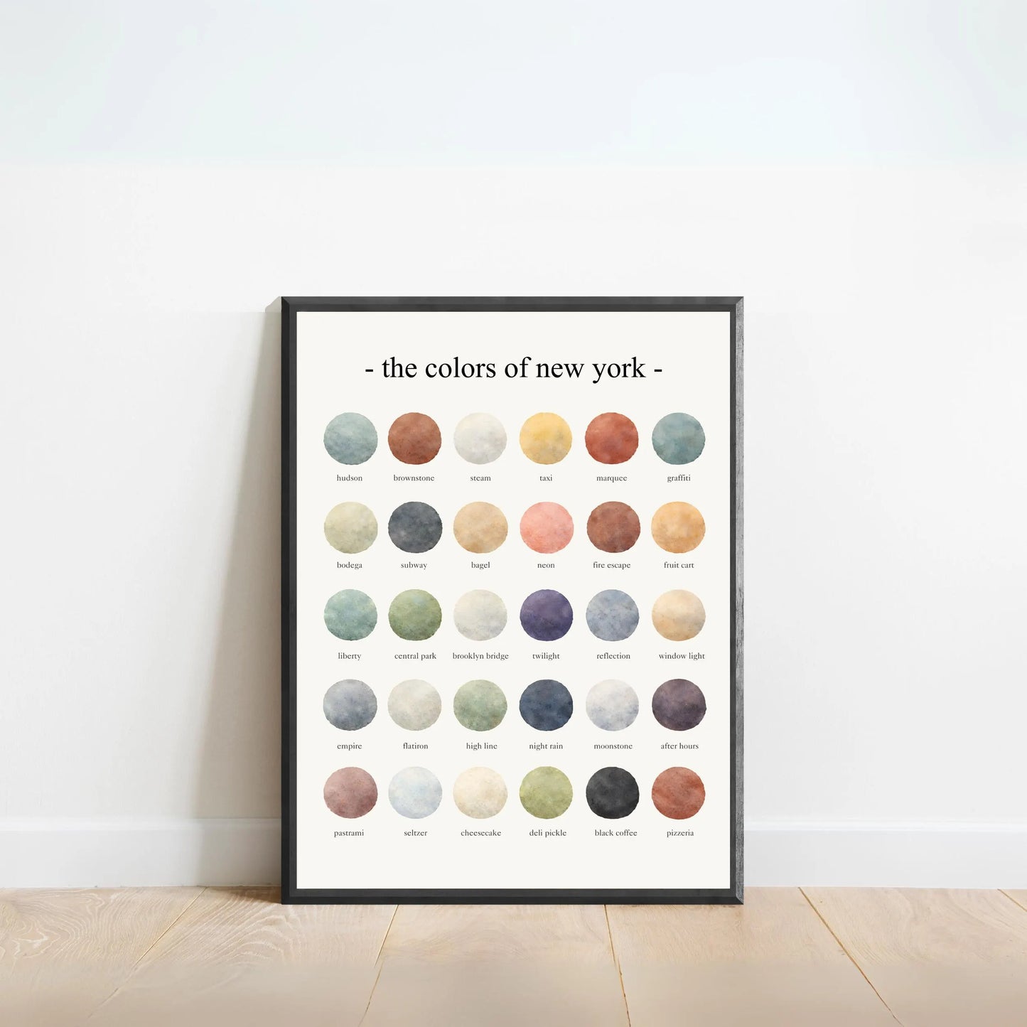 The Colors of New York - Watercolor Print