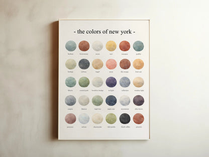 The Colors of New York - Watercolor Print