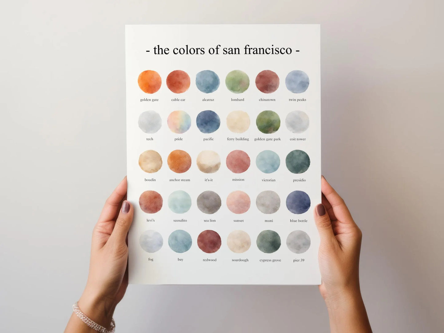 The Colors of San Francisco – Watercolor