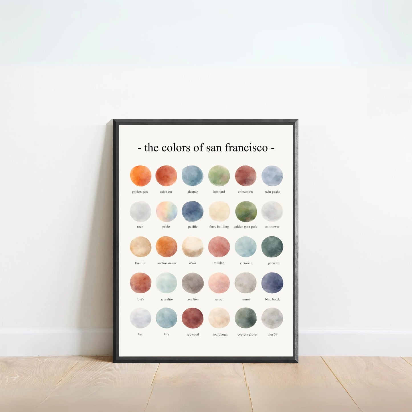The Colors of San Francisco – Watercolor