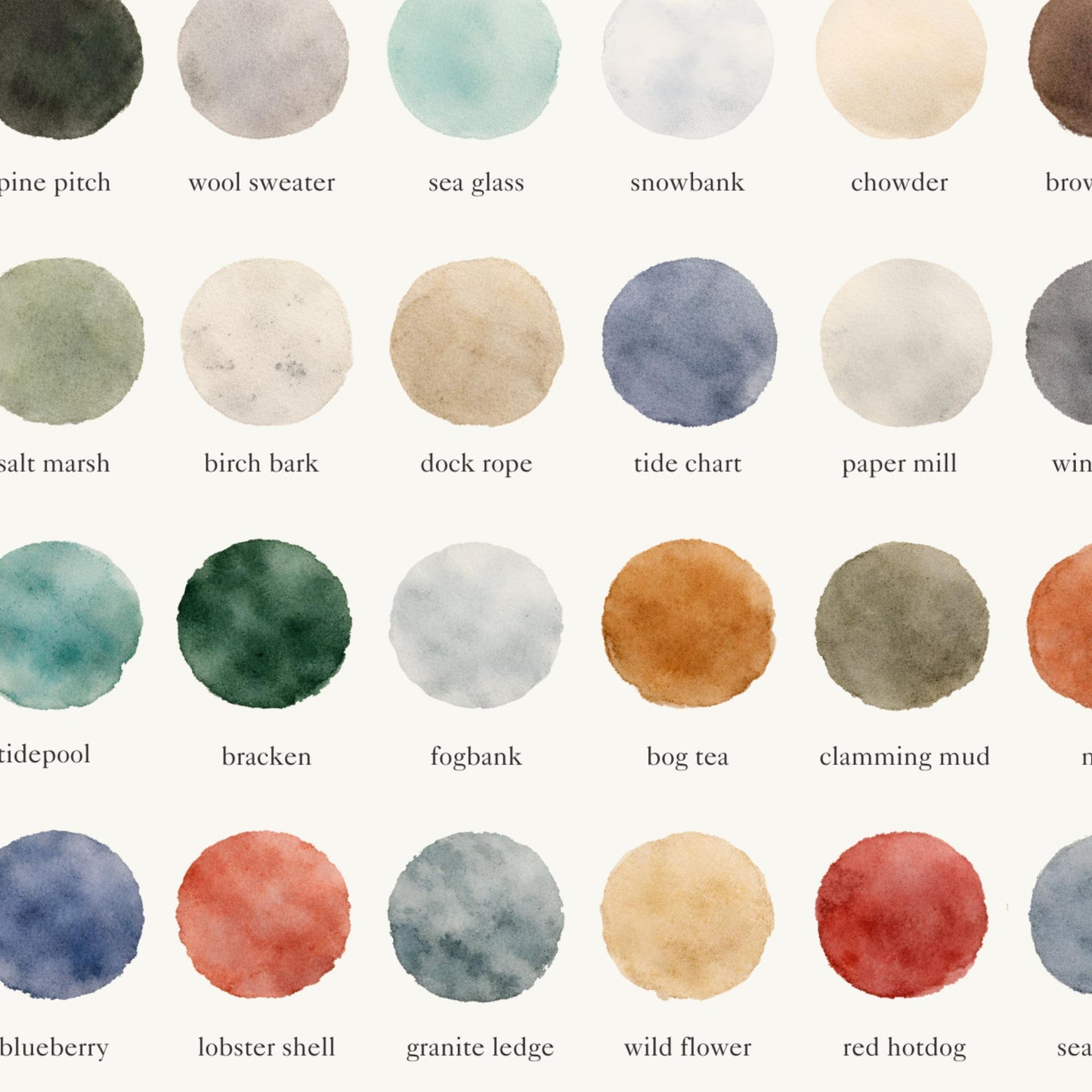 The Colors of Maine - Watercolor Print