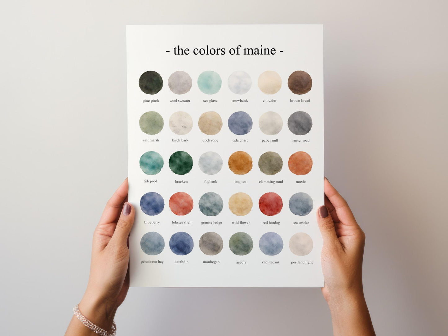The Colors of Maine - Watercolor Print
