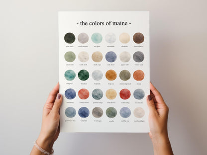 The Colors of Maine - Watercolor Print