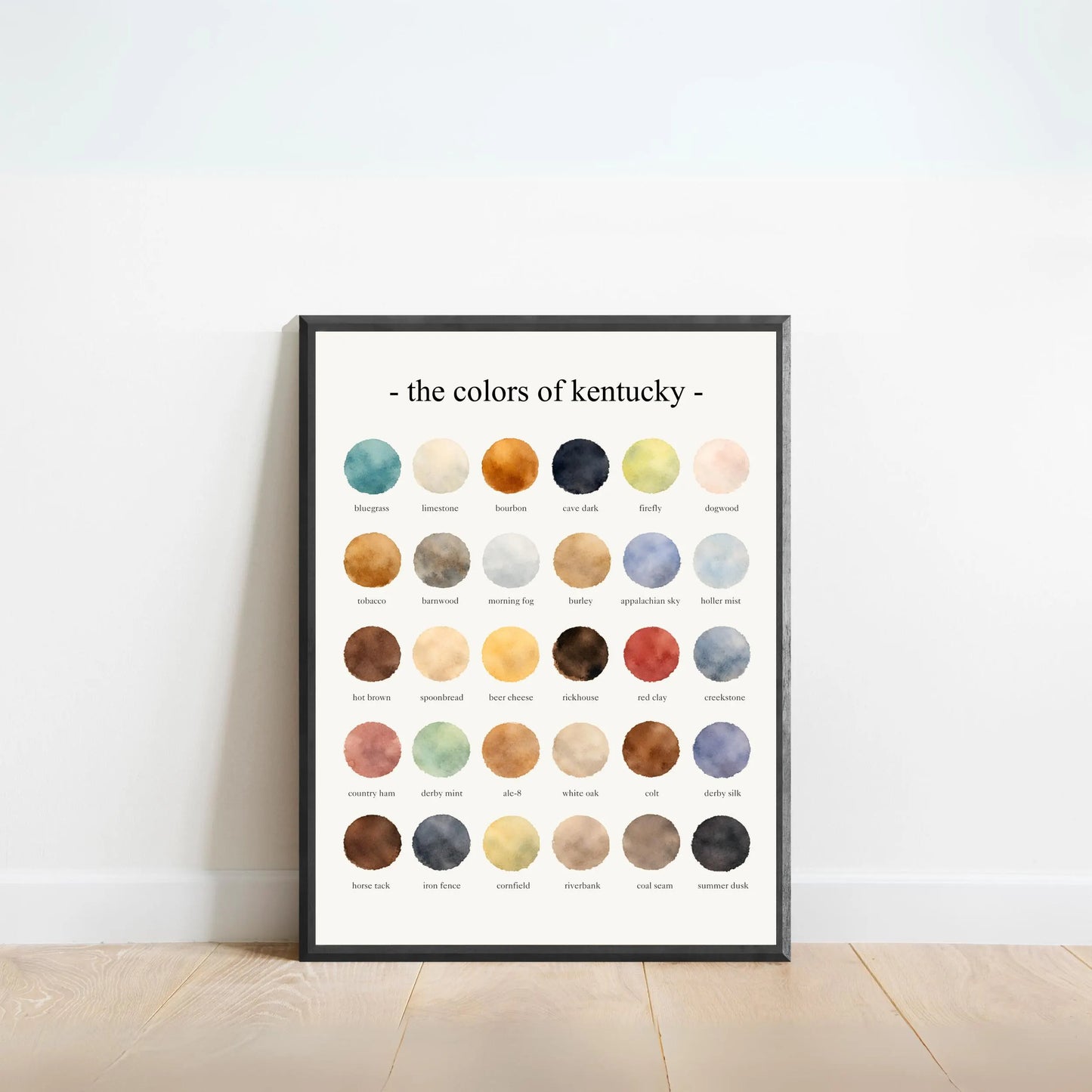 The Colors of Kentucky - Watercolor Print