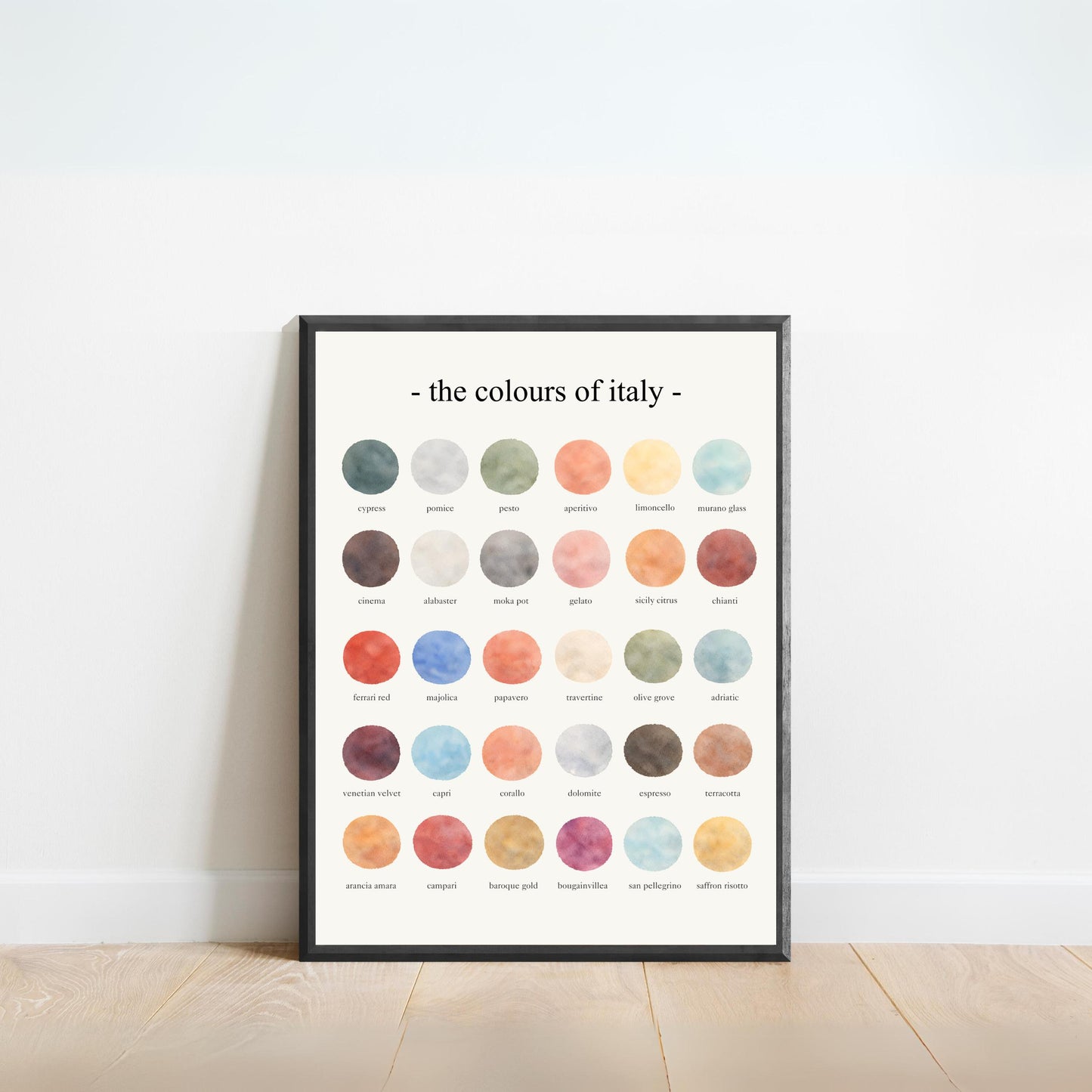 The Colours of Italy - Watercolor Print