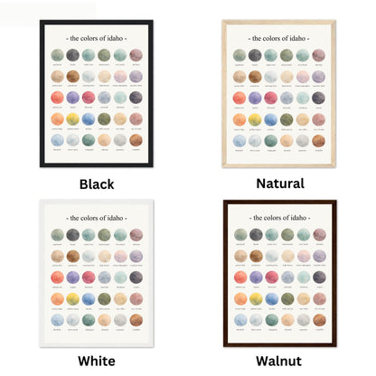 The Colors of Idaho - Watercolor Print