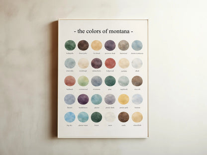 The Colors of Montana - Watercolor Print
