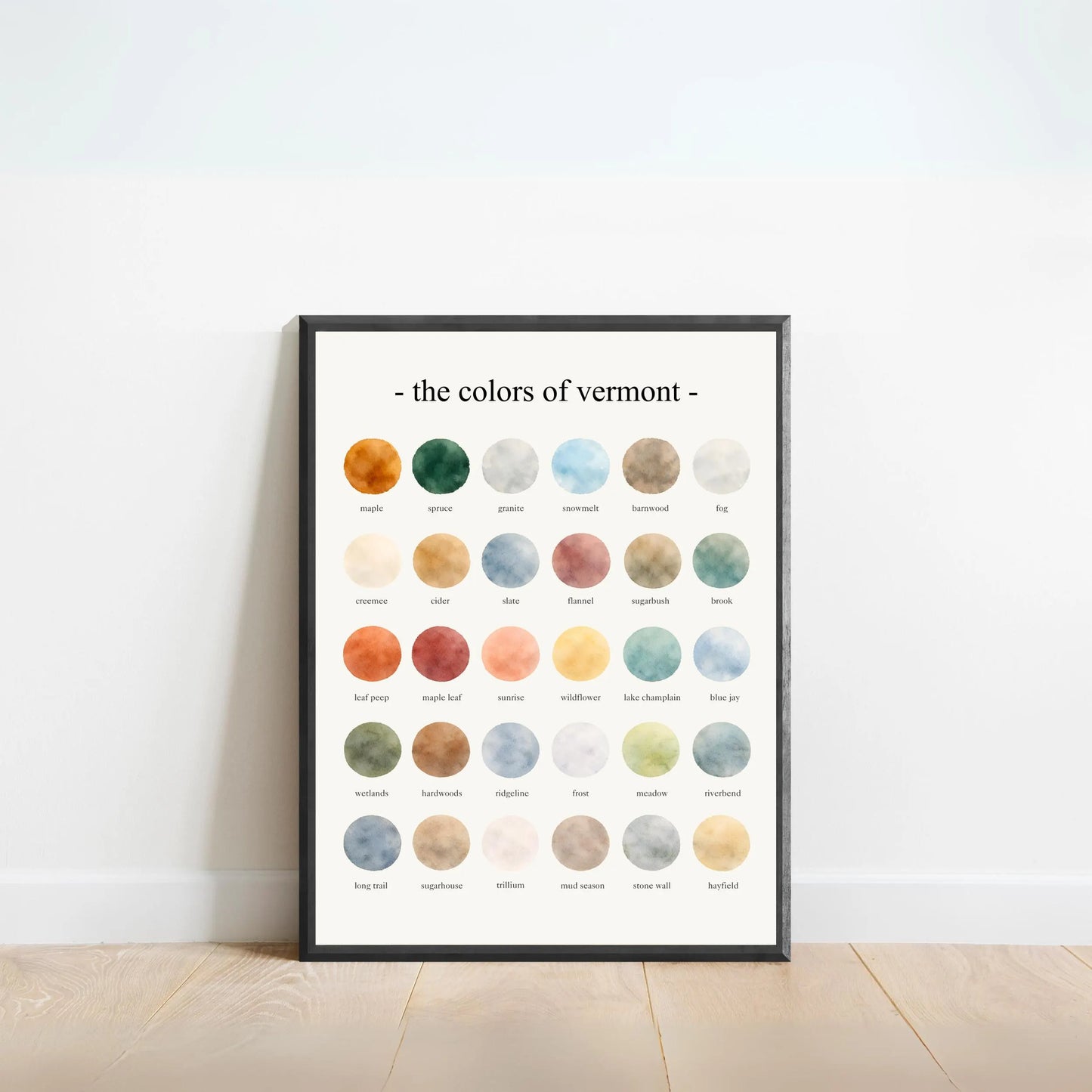 The Colors of Vermont - Watercolor Print