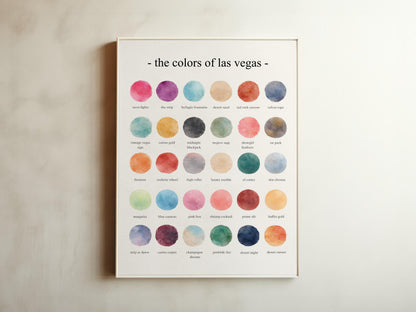 The Colors of Las Vegas – Watercolor